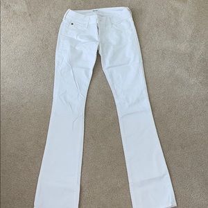 Hudson Beth baby boot 16” leg opening white jeans